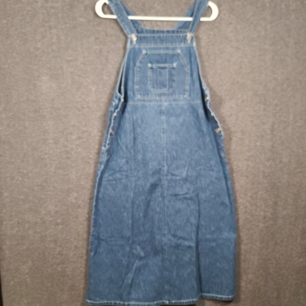 Vintage Studio Ease Women's Size 8P Denim Jumper Dress Y2K